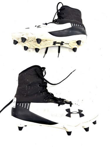 Used Under Armour Adult FB Cleats White Senior 10 11860-C000308212