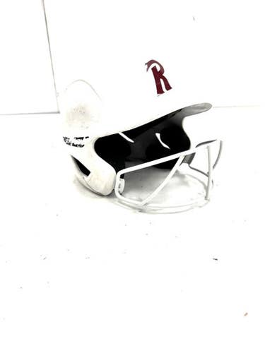 Used Easton GHOST 6 5/8 - 7 1/4 Batting Helmet w/Mask White One Size 11860-S000307626