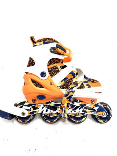 Used ABEC7 ADJ Junior Rec Fitness Skates Orange Adjustable 11860-C000308825