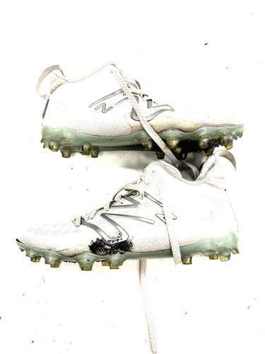 Used New Balance LAX Cleats Mens White Senior 9.5 11860-S000307837