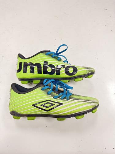 Used Umbro Soccer Cleats Green Youth 12.0 11860-S000307847