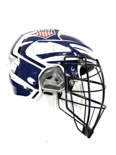 Used Warrior PX2 COVERT Lacrosse Helmet Navy Blue MD 11860-S000308368