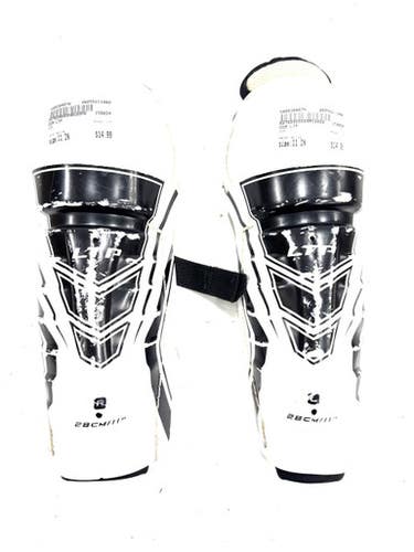 Used CCM LTP Junior Shin Guards White 11" 11860-S000308074