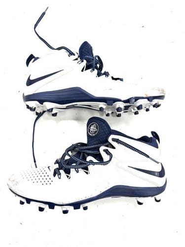 Used Nike LAX Cleats Mens White Senior 11.5 11860-S000308091