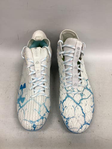 Used Under Armour Adult FB Cleats White Senior 10.5 11851-S000046488