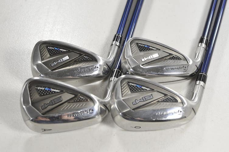 LEFT HANDED TaylorMade SIM2 Max 8-PW,AW Iron Set Senior Flex Graphite # 213349