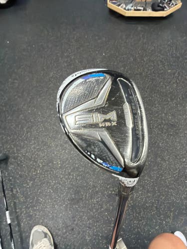 Used Taylormade SIM MAX Mens Hybrid Club RH 4 Hybrid 11337-S000486348