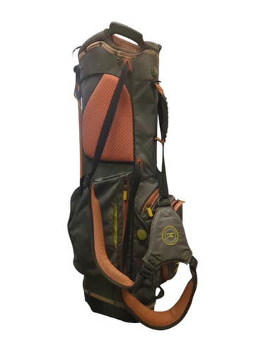 Used Mizuno AREOLITE EIGHT50 Mens Stand Bag Black/Orange/White 11862-S000094577