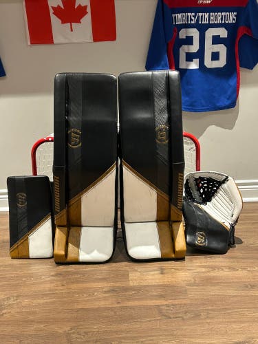 34 + 1.5 Warrior Ritual g5 pro Regular Goalie Full Set (Used)