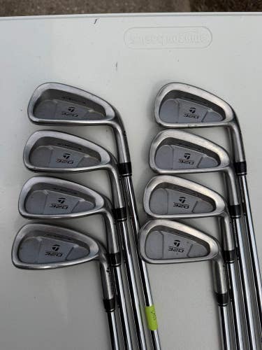 Taylormade 320 Iron Set 3-PW S-90 Stiff Flex +1/4 NICE