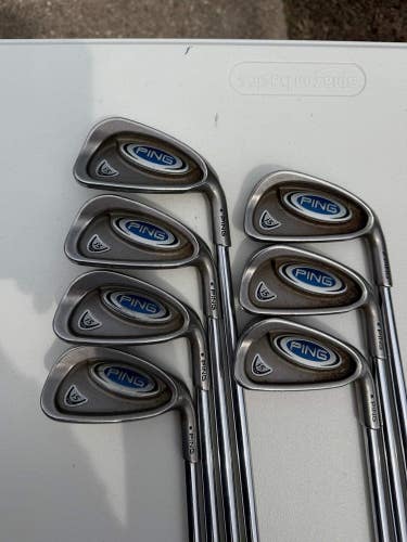 Ping i5 Iron Set 3-9 Blue Dot Stiff Flex Standard NICE