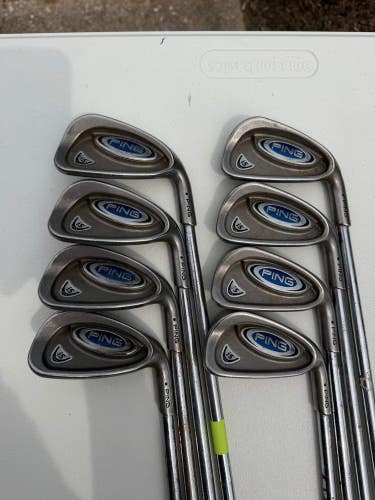 Ping i5 Iron Set 3-PW Black Dot Stiff Flex Standard READ