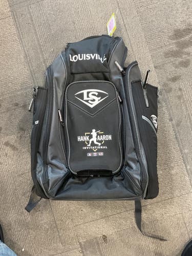 Used Louisville Slugger BACKPACK BB/SB Player Carry Bag Black 11614-S000236498