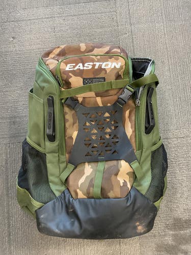 Used Easton GAME READY BB/SB Player Backpack Camouflage 11614-S000236491