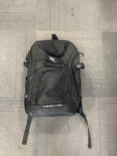 Used Rawlings THE MARK OF A PRO BB/SB Player Backpack Black 11614-S000236479