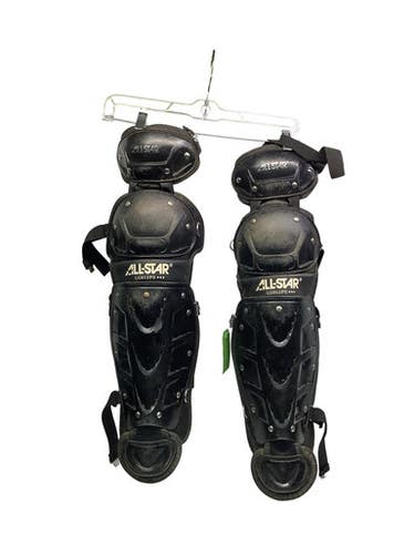 Used All Star ALL STAR SHIN GUARDS Catchers Leg Guards Black Youth 11347-S000269116