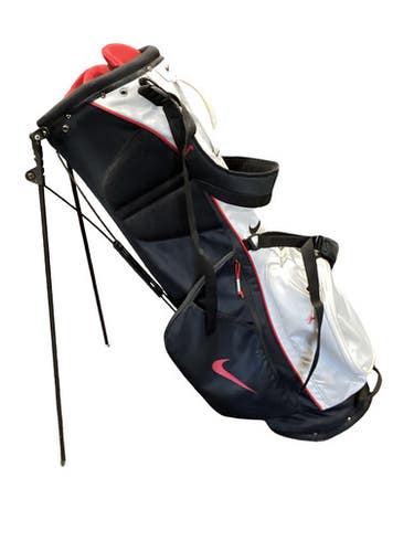 Used Nike 5 WAY STAND BAG Mens Stand Bag White 11347-S000269113