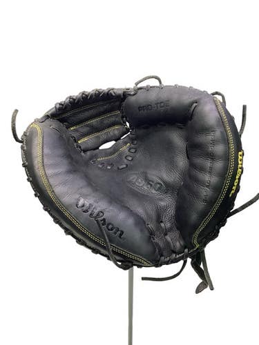 Used Wilson A950 CATCHERS BB/SB Catchers RH Throw Black 34" 11347-S000269118