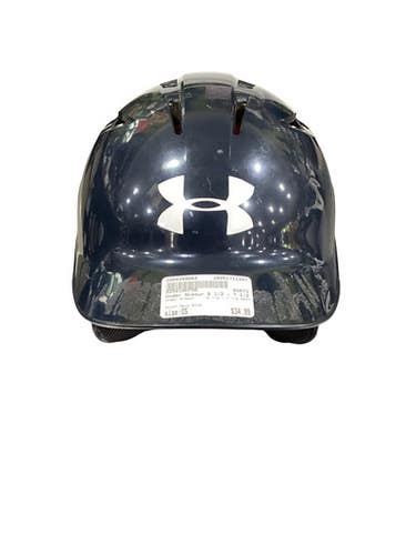 Used Under Armour 6 1/2 - 7 1/2 NAVY Batting Helmet No Mask Navy Blue One Size 11347-S000269064