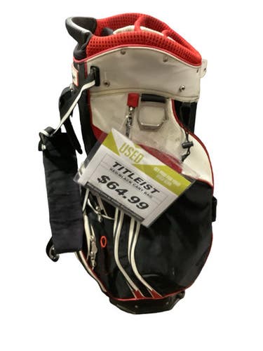 Used Titleist CART BAG Mens Cart Bag White/Black/Red 11347-S000269049