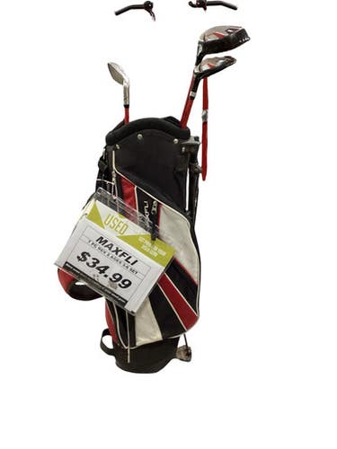 Used Maxfli 7 PC REV 2 Jr Package Set LH Black And Red 7 Piece 11347-S000269050