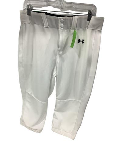 Used Under Armour LG WHITE SOFTBALL BB/SB Pant Womens White LG 11347-S000269023