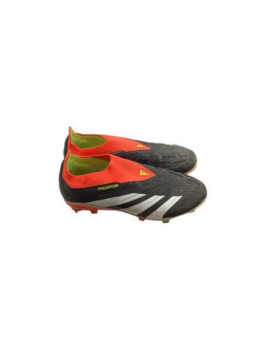 Used Adidas PREDATOR SOCCER CLEAT ORG/BLK/YEL/WHT Soccer Cleats Black Junior 03 11347-S000268990
