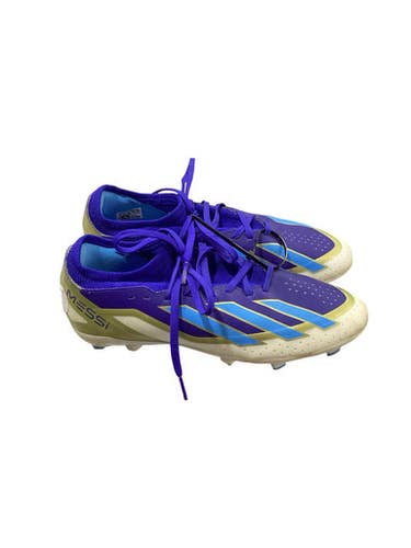 Used Adidas MESSI RYL/WHT/GLD Soccer Cleats Royal Blue Senior 6 11347-S000268993