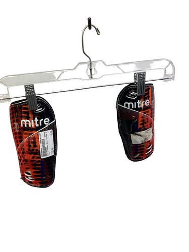 Used Mitre Soccer Shin Guards Adult Red MD 11347-S000268986