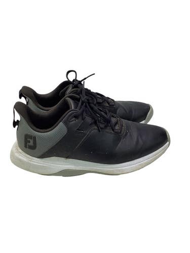 Used Foot Joy Mens Golf Shoes Black Senior 8.5 11347-S000268971