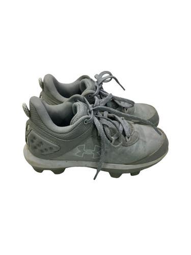 Used Under Armour BH BASEBALL CLEATS BB/SB Cleats Grey Junior 01.5 11347-S000268958