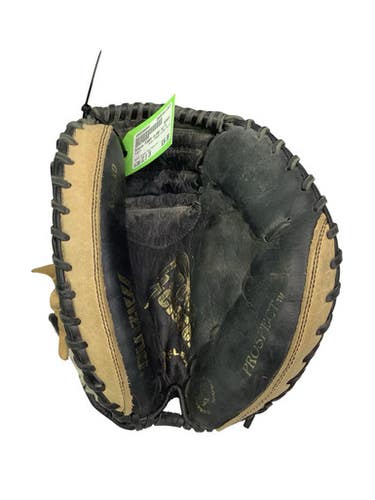 Used Mizuno POWER CLOSE 32.5 BB/SB Catchers RH Throw Black And Natural 32 1/2" 11347-S000268944