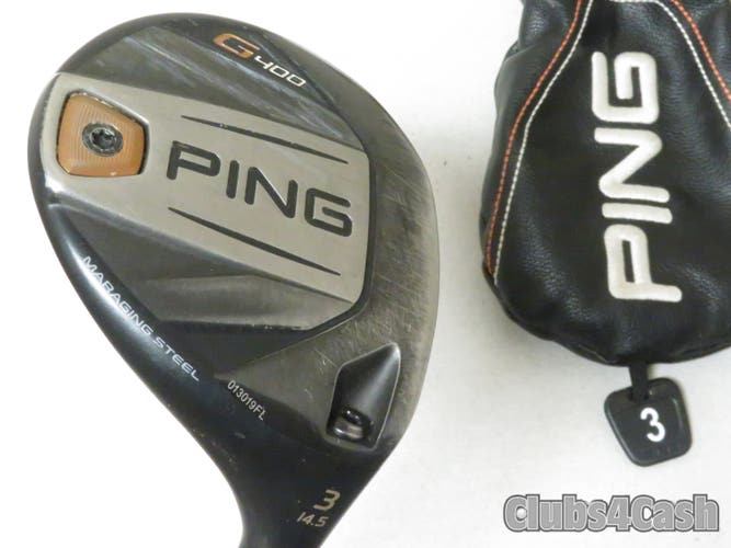 PING G400 Fairway 14.5 3 Wood Alta CB 65 Bronze Stiff Flex +Cover