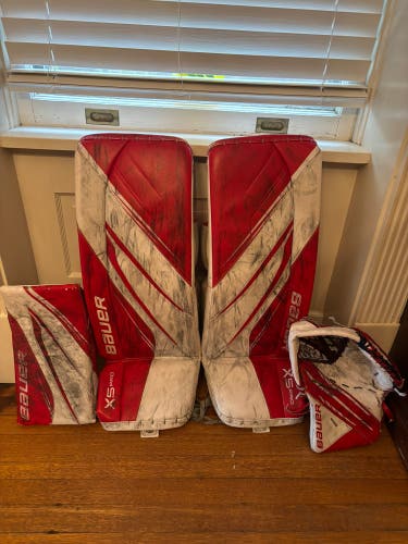 31+1” Bauer Vapor X5 Pro Regular Goalie Set With X3 Glove (Used)