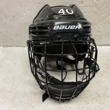 Used Bauer IMS 5.0 Helmet Cage Combo Black SM 11855-S000203559
