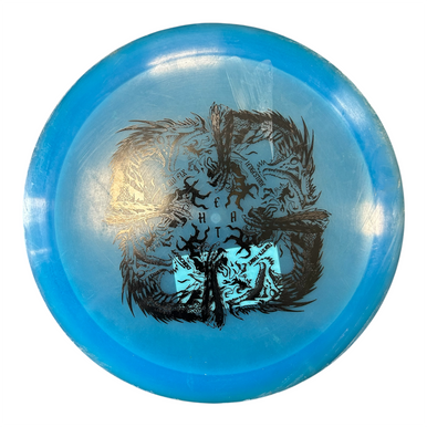 Used Discraft Z GLO FLX HEAT Disc Golf Driver Royal Blue 174g 11450-S000515643