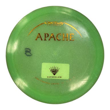 Used Gateway HD SUPERGLOW APACHE Disc Golf Driver Kelly green 173g 11450-S000511962