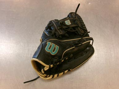 Used Wilson A1000 BB/SB Glove RH Throw Black 11 1/2" 11339-S000202085