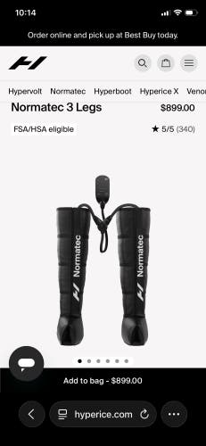 Normatec 3 recovery boots and carrying case
