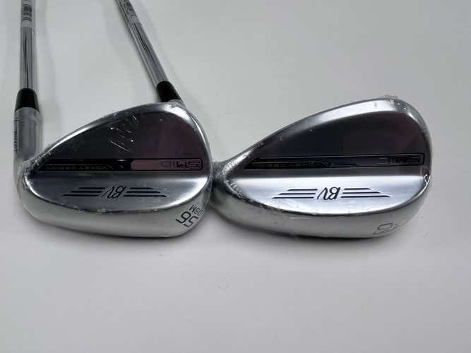 Titleist Vokey SM10 Tour Chrome Wedge Set 56* 8 60* 14 Vokey Wedge Steel Mens RH
