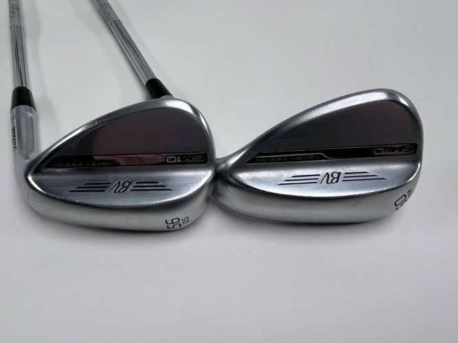 Titleist Vokey SM10 Tour Chrome Wedge Set 56* 10 60* 8 Vokey Wedge Steel Mens RH