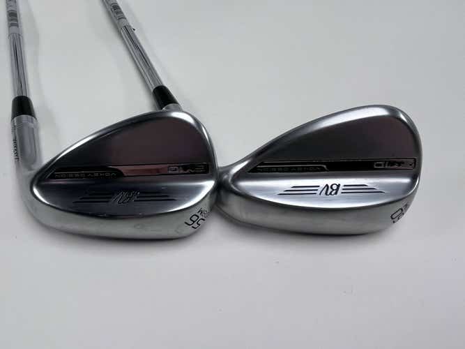 Titleist Vokey SM10 Tour Chrome Wedge Set 56* 8 60* 8 Vokey Wedge Steel Mens RH