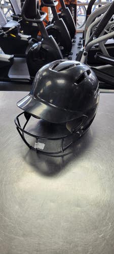 Used Demarini 6 3/8 - 7 1/8 Batting Helmet w/Mask Black One Size 11497-S000157796