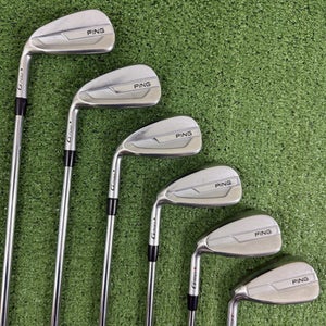 Ping G700 Iron Set 6-PW UW Black Dot AWT 2.0 Regular Flex Left Handed