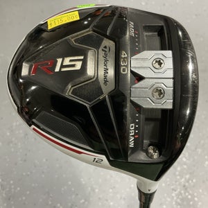 TaylorMade R15 12° Driver APOLLO SHADOW Regular Flex Graphite MRH USED