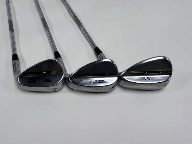 Titleist Vokey SM10 Tour Chrome Wedge Set 52* 8 56* 8 60* 8 Vokey Steel Mens RH