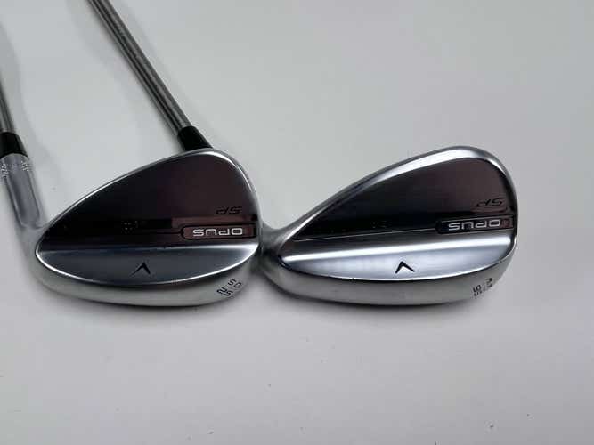 Callaway Opus SP Brushed Chrome Wedge Set 52* 10 56* 14 SteelFiber i95 Stiff RH