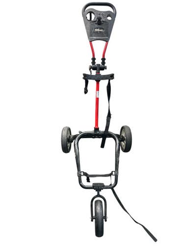 Used Wilson TRIO Golf Cart Black And Red 3 Wheel 11835-S000207512