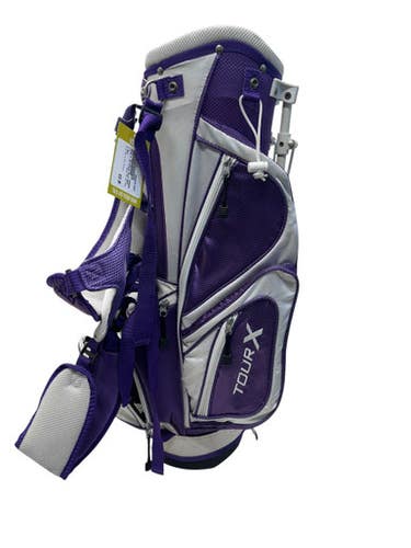 Used Tour X JR GOLF BAG Jr Stand Bag White And Purple 11835-S000208193