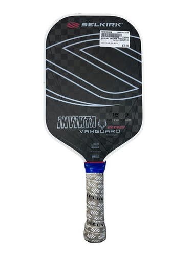 Used Selkirk INVIKTA VANGUARD PRO Pickleball Racquet Black And White 11835-S000208208